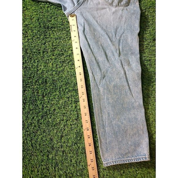 AEO American Eagle Jeans Size 10 Womens Blue Mom Jeans Cropped Distress - Picture 9 of 11